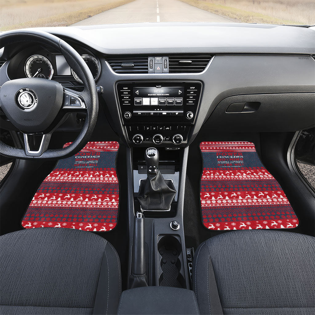 Frederick Douglass Christmas Car Mats Power Concedes Nothing Quote Ugly Sweater Knitted Pattern