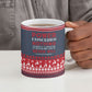 Frederick Douglass Christmas Ceramic Mug Power Concedes Nothing Quote Ugly Sweater Knitted Pattern