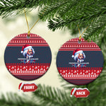 Frederick Douglass Christmas Ceramic Ornament Power Concedes Nothing Quote Ugly Knitted Pattern
