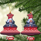 Frederick Douglass Christmas Ceramic Ornament Power Concedes Nothing Quote Ugly Knitted Pattern