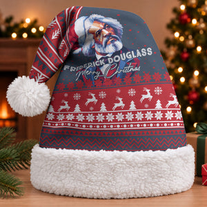 Frederick Douglass Christmas Santa Hat Power Concedes Nothing Quote Ugly Knitted Pattern