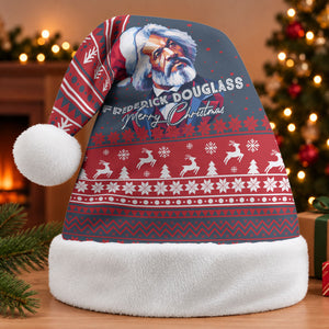 Frederick Douglass Christmas Santa Hat Power Concedes Nothing Quote Ugly Knitted Pattern