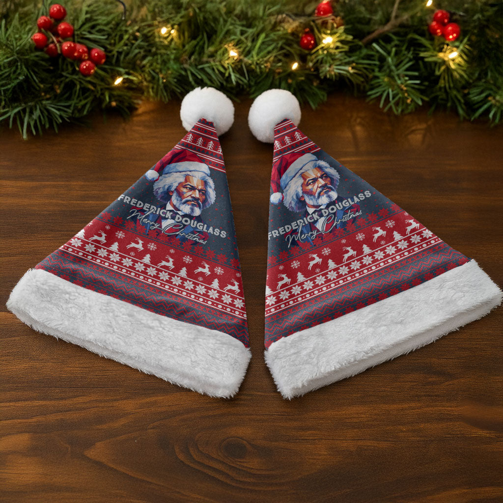 Frederick Douglass Christmas Santa Hat Power Concedes Nothing Quote Ugly Knitted Pattern