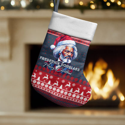 Frederick Douglass Christmas Stocking Power Concedes Nothing Quote Ugly Knitted Pattern