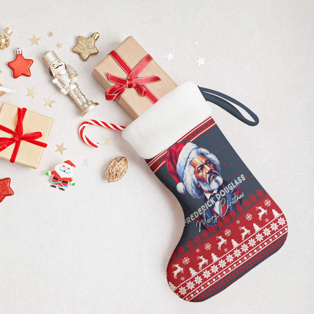 Frederick Douglass Christmas Stocking Power Concedes Nothing Quote Ugly Knitted Pattern