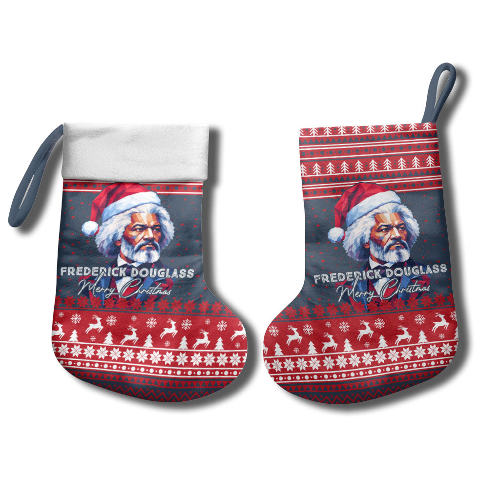 Frederick Douglass Christmas Stocking Power Concedes Nothing Quote Ugly Knitted Pattern