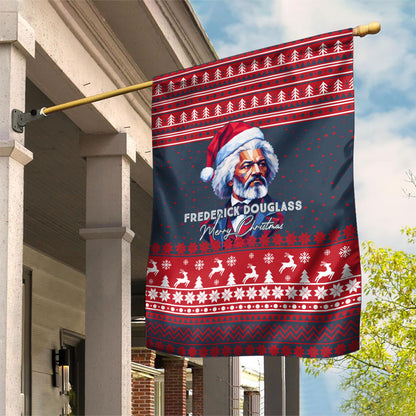 Frederick Douglass Christmas Garden Flag Power Concedes Nothing Quote Ugly Sweater Knitted Pattern