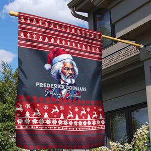 Frederick Douglass Christmas Garden Flag Power Concedes Nothing Quote Ugly Sweater Knitted Pattern