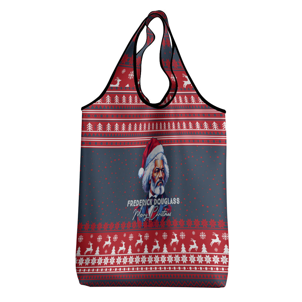 Frederick Douglass Christmas Grocery Bag Power Concedes Nothing Quote Ugly Sweater Knitted Pattern