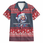 Frederick Douglass Christmas Hawaiian Shirt Power Concedes Nothing Quote Ugly Sweater Knitted Pattern
