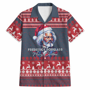 Frederick Douglass Christmas Hawaiian Shirt Power Concedes Nothing Quote Ugly Sweater Knitted Pattern