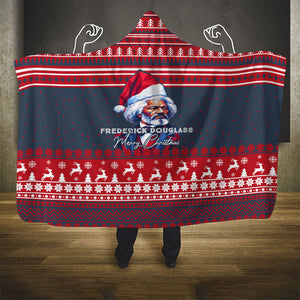 Frederick Douglass Christmas Hooded Blanket Power Concedes Nothing Quote Ugly Sweater Knitted Pattern