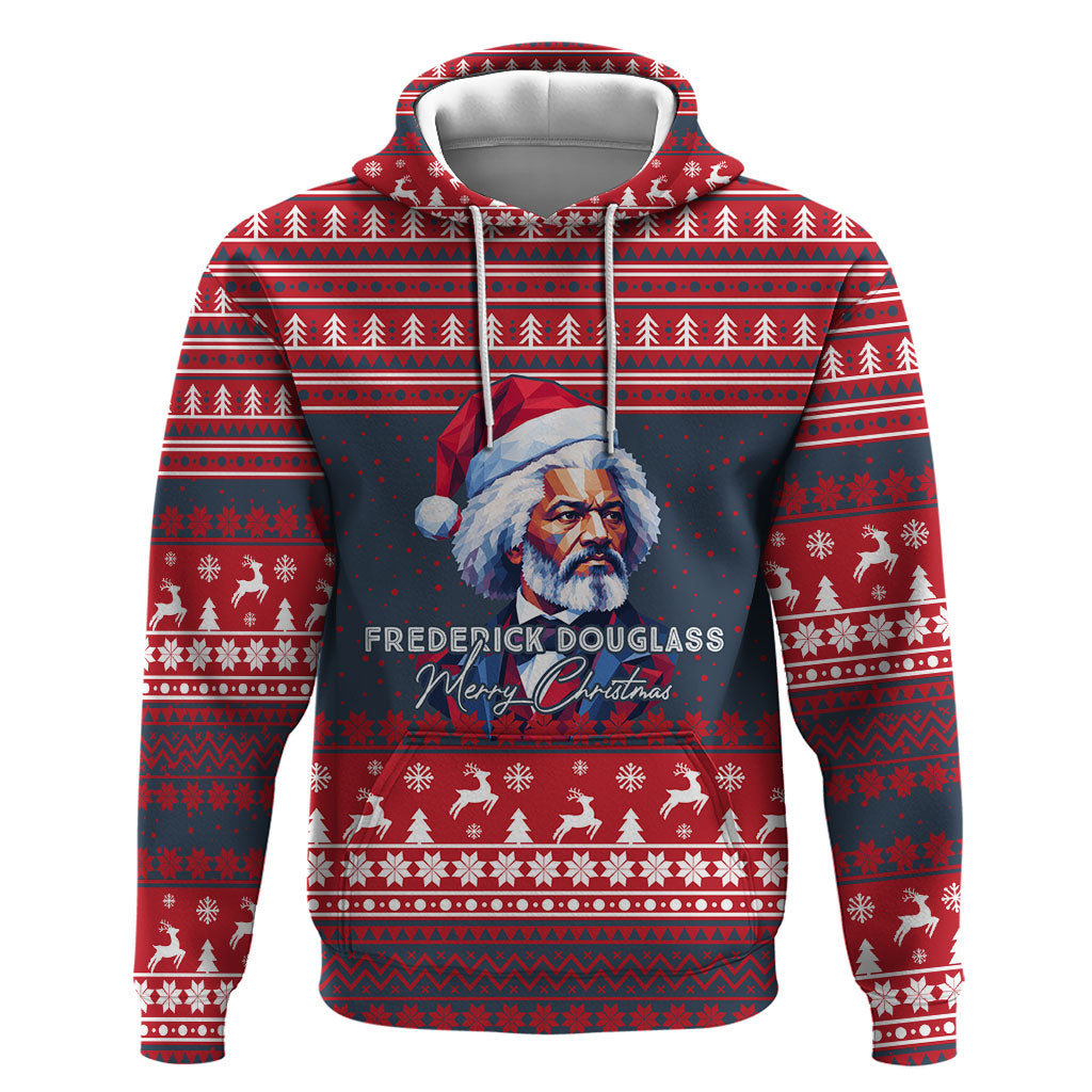 Frederick Douglass Christmas Hoodie Power Concedes Nothing Quote Ugly Sweater Knitted Pattern