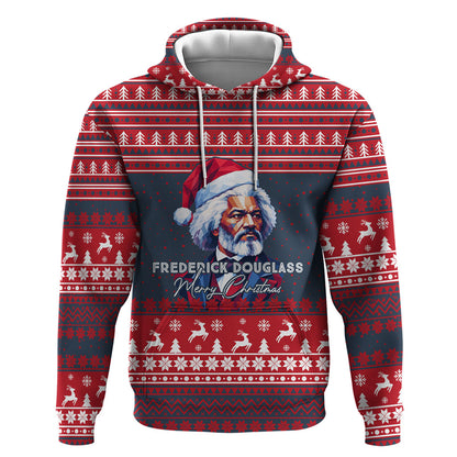 Frederick Douglass Christmas Hoodie Power Concedes Nothing Quote Ugly Sweater Knitted Pattern