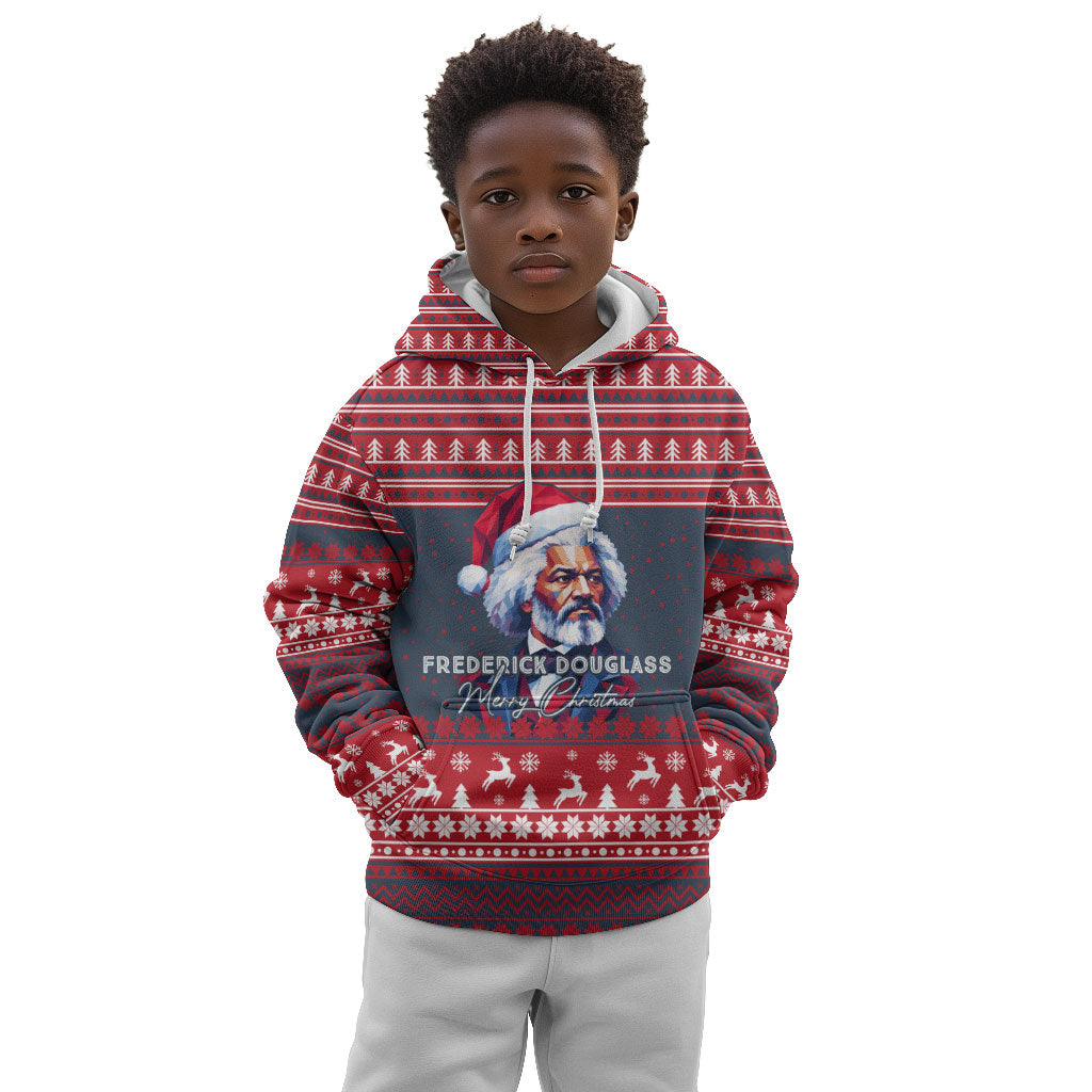 Frederick Douglass Christmas Kid Hoodie Power Concedes Nothing Quote Ugly Sweater Knitted Pattern