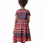 Frederick Douglass Christmas Kid Short Sleeve Dress Power Concedes Nothing Quote Ugly Sweater Knitted Pattern