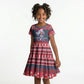 Frederick Douglass Christmas Kid Short Sleeve Dress Power Concedes Nothing Quote Ugly Sweater Knitted Pattern