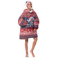 Frederick Douglass Christmas Kid Wearable Blanket Hoodie Power Concedes Nothing Quote Ugly Sweater Knitted Pattern