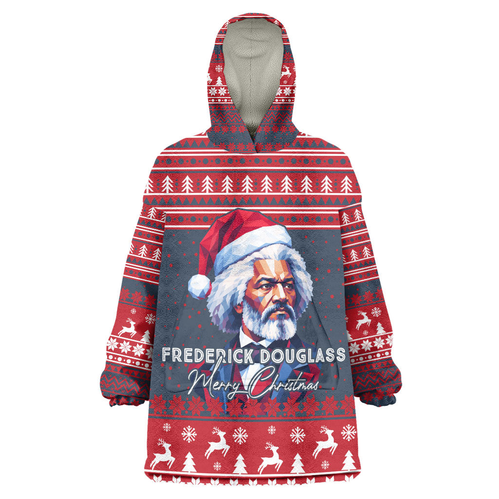 Frederick Douglass Christmas Kid Wearable Blanket Hoodie Power Concedes Nothing Quote Ugly Sweater Knitted Pattern
