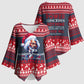 Frederick Douglass Christmas Kimono Sleeve Blouse Power Concedes Nothing Quote Ugly Sweater Knitted Pattern