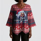 Frederick Douglass Christmas Kimono Sleeve Blouse Power Concedes Nothing Quote Ugly Sweater Knitted Pattern