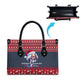 Frederick Douglass Christmas Leather Bag Power Concedes Nothing Quote Ugly Sweater Knitted Pattern