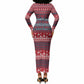 Frederick Douglass Christmas Long Sleeve Bodycon Dress Power Concedes Nothing Quote Ugly Sweater Knitted Pattern