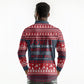 Frederick Douglass Christmas Long Sleeve Polo Shirt Power Concedes Nothing Quote Ugly Sweater Knitted Pattern