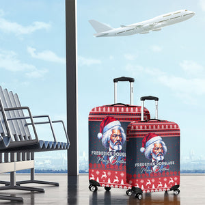Frederick Douglass Christmas Luggage Cover Power Concedes Nothing Quote Ugly Sweater Knitted Pattern
