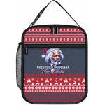 Frederick Douglass Christmas Lunch Bag Power Concedes Nothing Quote Ugly Sweater Knitted Pattern