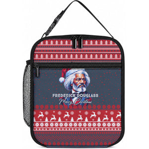 Frederick Douglass Christmas Lunch Bag Power Concedes Nothing Quote Ugly Sweater Knitted Pattern
