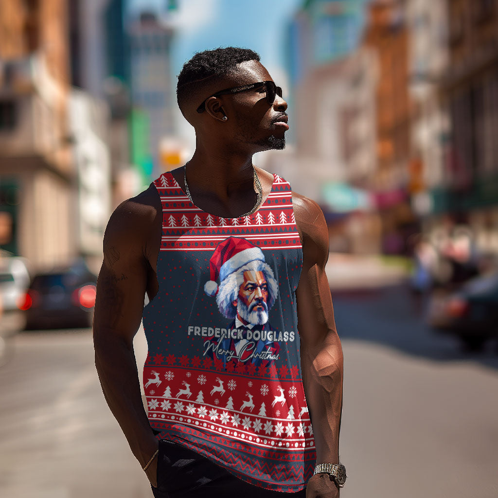 Frederick Douglass Christmas Men Tank Top Power Concedes Nothing Quote Ugly Sweater Knitted Pattern