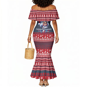 Frederick Douglass Christmas Mermaid Dress Power Concedes Nothing Quote Ugly Sweater Knitted Pattern