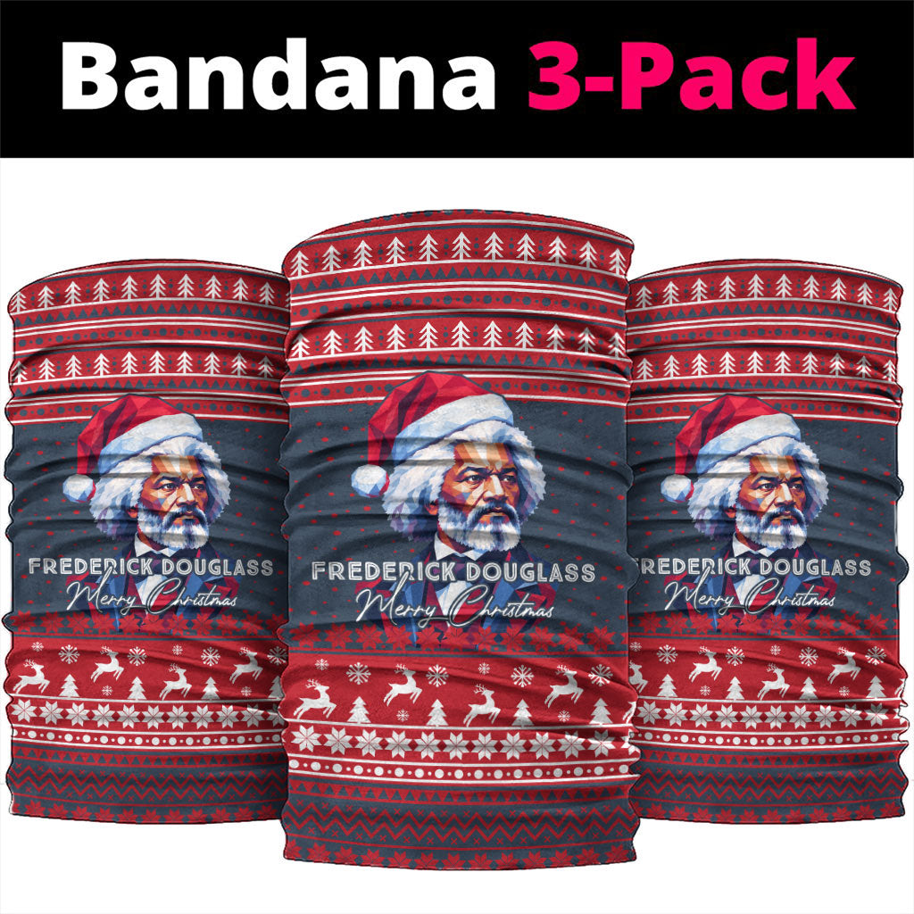 Frederick Douglass Christmas Neck Gaiter Power Concedes Nothing Quote Ugly Sweater Knitted Pattern