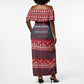 Frederick Douglass Christmas Off Shoulder Maxi Dress Power Concedes Nothing Quote Ugly Sweater Knitted Pattern
