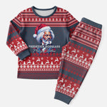 Frederick Douglass Christmas Pajama Set Power Concedes Nothing Quote Ugly Knitted Pattern