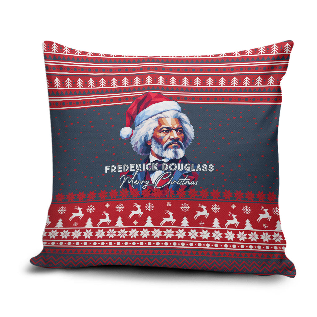 Frederick Douglass Christmas Pillow Cover Power Concedes Nothing Quote Ugly Sweater Knitted Pattern