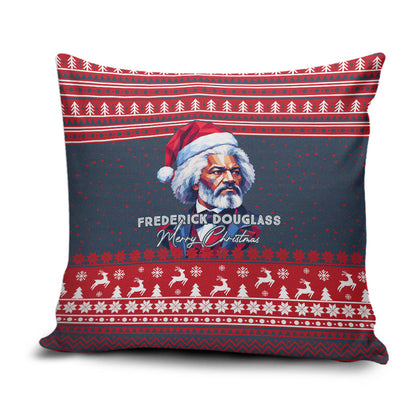 Frederick Douglass Christmas Pillow Cover Power Concedes Nothing Quote Ugly Sweater Knitted Pattern
