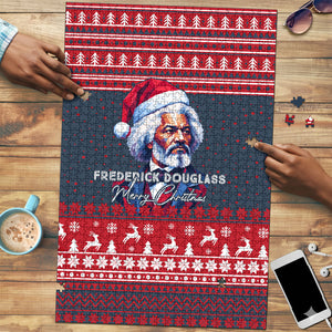 Frederick Douglass Christmas Puzzle Power Concedes Nothing Quote Ugly Sweater Knitted Pattern