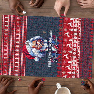 Frederick Douglass Christmas Puzzle Power Concedes Nothing Quote Ugly Sweater Knitted Pattern