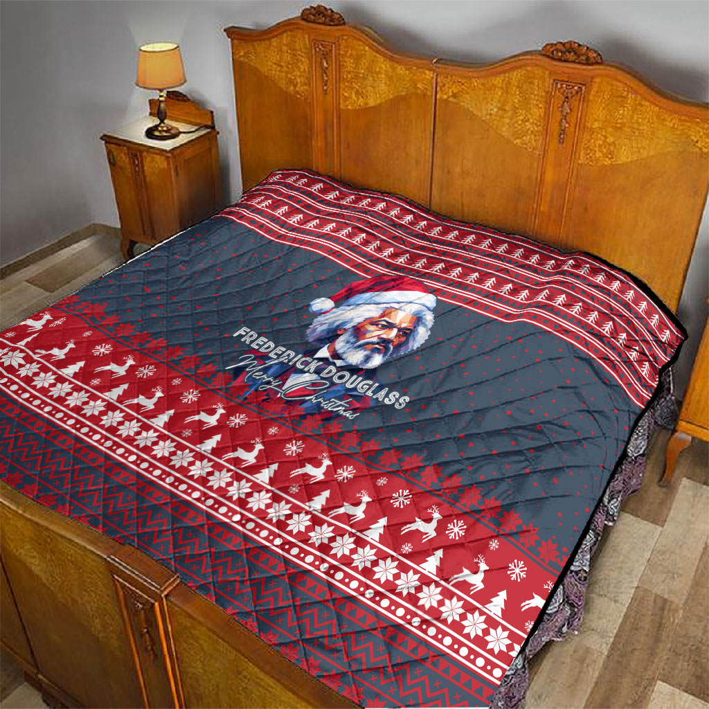 Frederick Douglass Christmas Quilt Power Concedes Nothing Quote Ugly Sweater Knitted Pattern