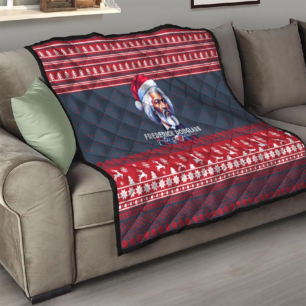 Frederick Douglass Christmas Quilt Power Concedes Nothing Quote Ugly Sweater Knitted Pattern