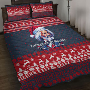 Frederick Douglass Christmas Quilt Bed Set Power Concedes Nothing Quote Ugly Sweater Knitted Pattern