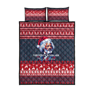 Frederick Douglass Christmas Quilt Bed Set Power Concedes Nothing Quote Ugly Sweater Knitted Pattern