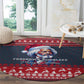 Frederick Douglass Christmas Round Carpet Power Concedes Nothing Quote Ugly Sweater Knitted Pattern