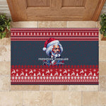 Frederick Douglass Christmas Rubber Doormat Power Concedes Nothing Quote Ugly Sweater Knitted Pattern
