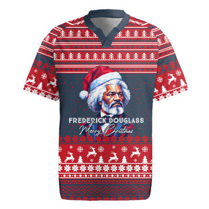 Frederick Douglass Christmas Rugby Jersey Power Concedes Nothing Quote Ugly Sweater Knitted Pattern