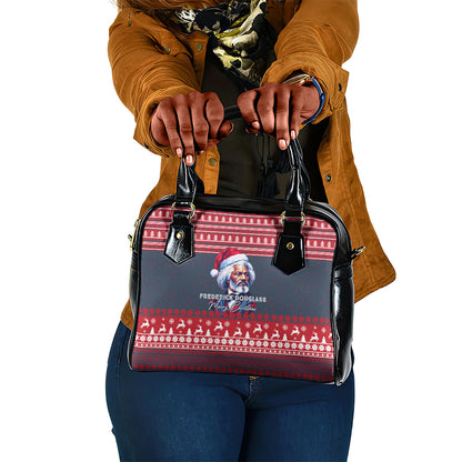 Frederick Douglass Christmas Shoulder Handbag Power Concedes Nothing Quote Ugly Sweater Knitted Pattern