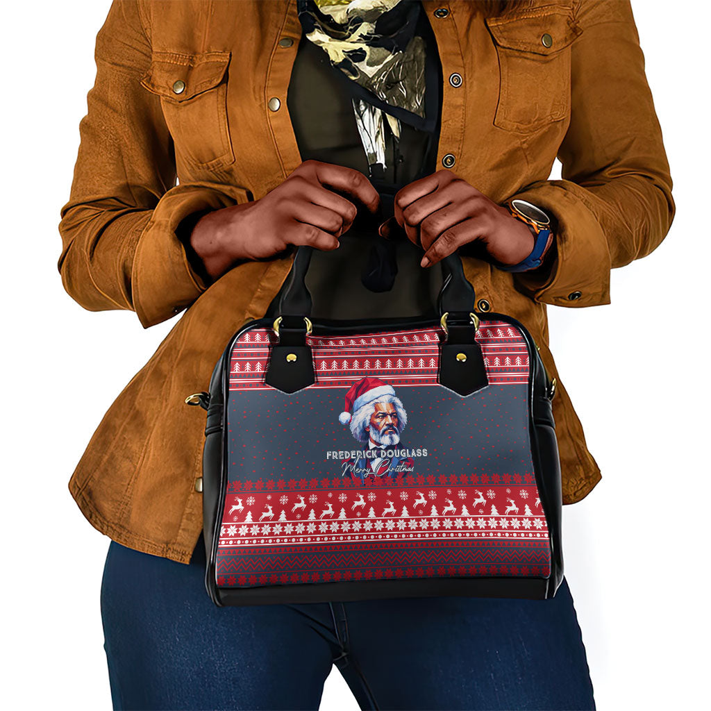 Frederick Douglass Christmas Shoulder Handbag Power Concedes Nothing Quote Ugly Sweater Knitted Pattern