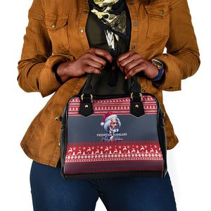 Frederick Douglass Christmas Shoulder Handbag Power Concedes Nothing Quote Ugly Sweater Knitted Pattern